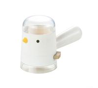 Salière et poivrière rechargeable pour table de cuisine, utilisation courante, matériau PC robuste, jaune ou blanc, compact, 16 x 10,6 x 7,5 cm, recharge facile, sans désordre (blanc)