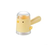 Salière et poivrière rechargeable pour table de cuisine, utilisation courante, matériau PC robuste, jaune ou blanc, compact, 16 x 10,6 x 7,5 cm, recharge facile, sans désordre (jaune)