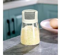 Salière pratique de 5 g en verre de 180 ml pour distribuer du sel, du poivre et d'autres assaisonnements (vert)