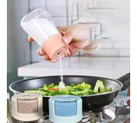 Salière pratique de 5 g en verre de 180 ml pour distribuer du sel, du poivre et d'autres assaisonnements (rose)