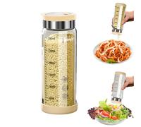 Salières et poivrières, verre borosilicate haute résistance avec couvercle en acier inoxydable, distributeur de sel pour cuisine (kaki, 300 ml)