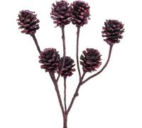 Salignum Branches Berry avec cônes - Fleurs décoratives en bois pour la décoration florale commémorative et funéraire, 25 pièces fleurs artificielles