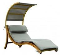 Salina Chaise Longue Avec Parasol Beige
