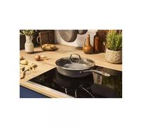 BALLARINI Salina Sauteuse avec couvercle, 28 cm, revêtement céramique antiadhésif avec apprêt dur en titane, poêle en céramique anti-rayures pour tous les types de feux, compatible avec l'induction,