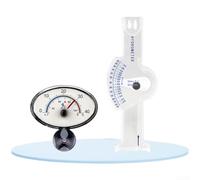 Salinomètre pour aquarium d'eau de mer, hydromètre avec double échelle pour mesurer la densité et la teneur en sel, jauge précise pour aquariums d'eau salée, poissons et industrie alimentaire