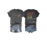 SALIORS Lettres IMPRIMÉ Graphic Tee Te-Tee CASSORT O Te-Te-Coupe (Gray foncé L)