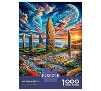 Salisbury Plain Puzzle 1000 Pièces, Difficile Puzzles pour Adults Enfant, Jeu De Défi Intellectuel 38x26cm/1000pcs