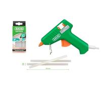 Salki - Kit de base Pistolet à colle chaude 25W ESK + Bâtons de colle thermofusible Ø8 mm (20 pièces) | Idéal pour feine Arbeiten