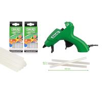 Salki - Kit premium Basse température Pistolet à colle chaude 40W Low Temp + 2 paqueten bâtons de colle Ø12 mm Low Temp