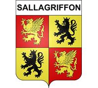 Sallagriffon 06 ville sticker blason écusson autocollant adhésif - Taille : 8 cm