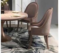 Salle à manger 1x Chaise Set Siège Chaises en bois véritable Fauteuil Designer Bois Nouveau