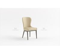Salle à manger 1x Chaise Véritable Siège Coussin Fauteuil Designer Cuir Moderne