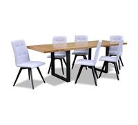 Salle à manger Bois Table Design Salon Set Garniture Set Meubles Classiques 7 pcs. Nouveau