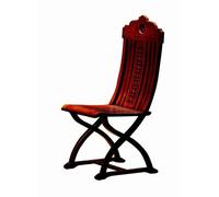 Salle à manger Bois véritable Lounge Sitz Polsterstuhl Holz Nouveau Fauteuil Landhaus Chaise 1x