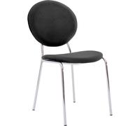 Salle à manger Chaise moderne ronde Design de luxe Fauteuil Meuble Noir