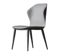 Salle à manger Chaises de salle à manger modernes, chaises cuisine rembourrées du milieu siècle, chaise décorative sans accoudoirs for salon, réception, d'attente, chambres coucher Bureau(Grigio)