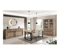 Salle à manger complète industrielle KAMELIA (buffet + table)