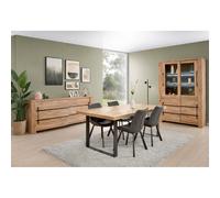 Salle à manger complète industrielle OTTARIA (Buffet + Table)