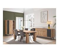 Salle à manger complète industrielle PEDRO (Buffet + Table)