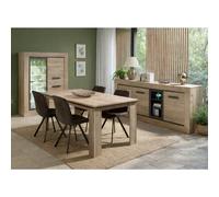 Salle à manger complète moderne en bois MOA (Buffet+Table)