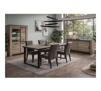 Salle à manger complète moderne en bois OLIVE (Buffet + Table)