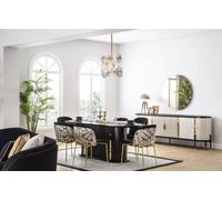 Salle à manger de luxe Ensemble de 8 pièces Ensemble de chaises Aménagement