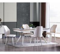 Salle à manger ensemble 1x table à manger + 6x chaises 7pcs bois JVmoebel