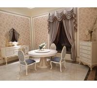 Salle à manger ensemble baroque rococo table 6x chaises buffet miroir commode 7pcs.groupe