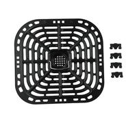 Salle à manger et bar Pieds en silicone Poêle à frire Petits appareils Plaque à vapeur Accessoire Friteuse à air Plaque à légumes Poêle à griller Convient(1 x Air Fryer Grill)