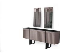 Salle à manger moderne Ensemble composé d'un buffet et de 2x miroirs Parfait 3pcs.