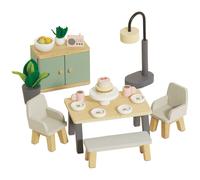 Le Toy Van – Salle à manger pour maison de poupées beige – TU
