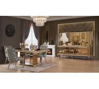 Salle à manger Set 8pcs 1x table à manger + 6x chaises + 1x sideboard JVmoebel
