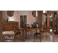 Salle à manger Set baroque rococo table 4x chaises vitrine commode 7pcs nouveau