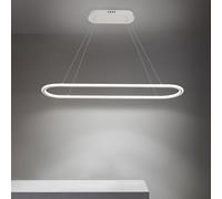Salle à Manger Vintage Lustre sur Table pendante LED Moderne dimmable Gold Rectangulaire Blanc Suspendu Noir Rectangle