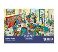 Salle d'attente du Dentiste Puzzle en Bois Imperméable DIY Puzzles De 1000 Pièces pour Adultes Cadeaux Impossible Jeux De Stimulants