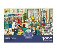 Salle d'attente du Dentiste Puzzle en Bois Imperméable DIY Puzzles De 1000 Pièces pour Adultes Cadeaux Impossible De Décoration pour La Maison