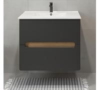 Salle de bain complète 2pcs armoire de toilette avec lavabo en céramique Designer