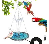SALLE DE BAIN D'UCCI GARDENE, MODER HUMMINGBIRD HUMMING INFÉRIEUR | Création USB Effette pour oiseaux pendus et salle de bain avec pompe de fontaine, idéal pour la décoration de patio de jardin