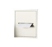 Salle de bain en acier inoxydable avec étagères intégrées, pas besoin de carrelage mural, support de papier toilette, idéal pour les toilettes publiques, gris, dimensions : 50,8 x 50,8 x 2,5 cm