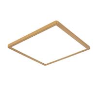 Salle de bain Lampe LED Plafonnier laiton IP44 Panneau LED, 3 niveaux par interrupteur mural, rétro-éclairage, 24W 2300Lm blanc chaud, LxH 42x2,5 cm