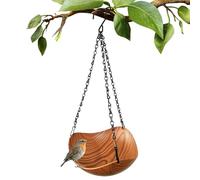 Salle de bain, mangeoire pour oiseaux, à suspendre, résistante aux | Bain d'oiseaux avec mangeoire d'extérieur pour cour, patio, balcon, jardin à l'arrière, rouge-gorge, rondes