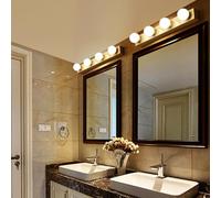 Salle de Bain Miroir Lampe Murale LED Moderne Vanité Applique Murale 3 Températures de Couleur Éclairages Murales avec Ampoule 3000K/4000KI/6000K Lampe Murale Dressing (Blanc Lumière Chaude,90cm)