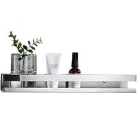 Salle De Bain Support De Douche en Acier Inoxydable sans Perçage Caddy De Douche Mural Auto-adhésif Antirouille pour Toilette Cuisine, Brushed, A1 Layer 50cm