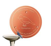 Salle De Bains À Oiseaux Disque De Cuivre | Disque De Nettoyage en Cuivre pour Catin avec Support Trois Points | Purificateur d'eau pour Fontaines Et Mangeoires De Jardin Saisonnières pour Cour