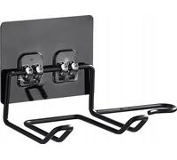 Salle de bains SUPPORT POUR SECTEUR DE CHEVEUX Noir mat