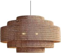 Salle de Bambou de Style Vintage Chandelier Retro Rural Farmhouse E27 Pendant PRENDANT LEUL