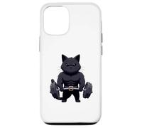 Salle de Musculation Jacked Black Cat Coque pour iPhone 12/12 Pro