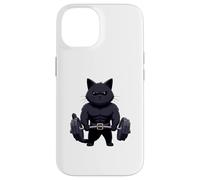 Salle de Musculation Jacked Black Cat Coque pour iPhone 14