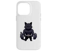 Salle de Musculation Jacked Black Cat Coque pour iPhone 14 Pro Max