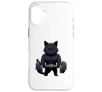 Salle de Musculation Jacked Black Cat Coque pour iPhone 16 Plus